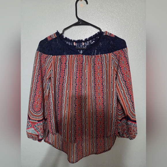 Tops - 👚3 for $13 Women's Multicolor Patterned Boho Top